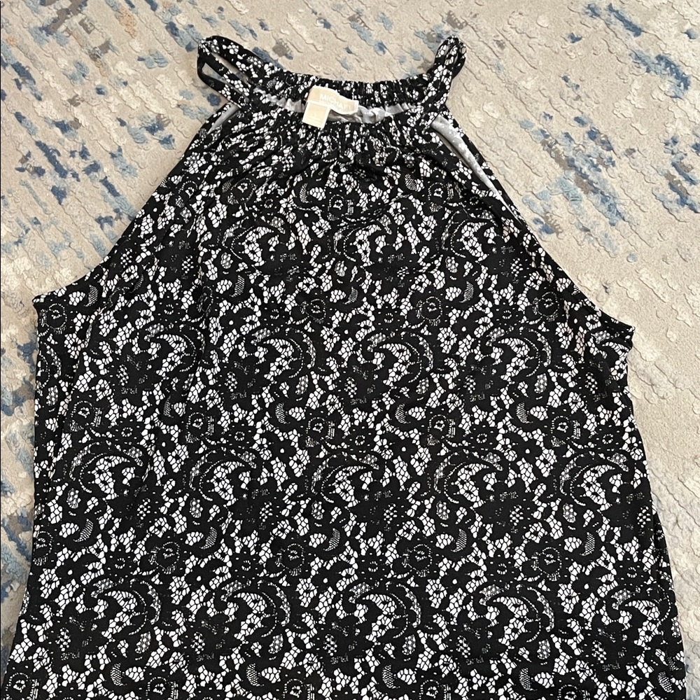 MICHAEL Michael Kors Black and White Lace Blouse